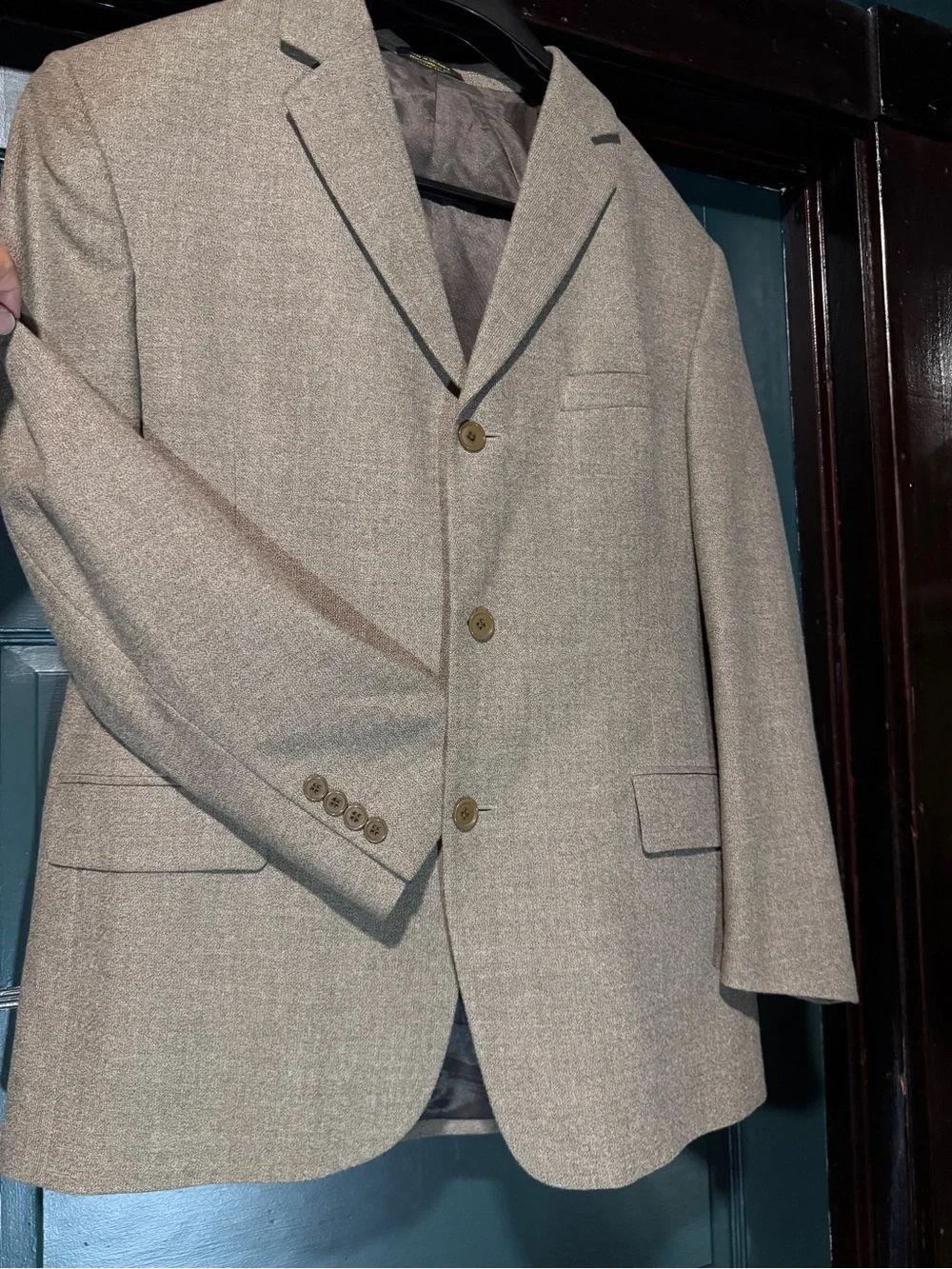 Vintage Andrew Fezza Men’s Worsted Wool & Cashmere size 44 - 3 button sport coat